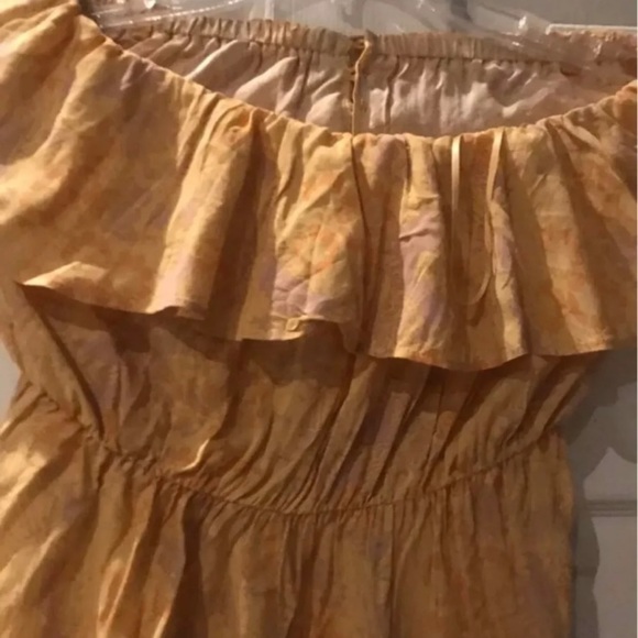 🍄🌼 Free People Rays of Gold jumpsuit XS S - Picture 6 of 10